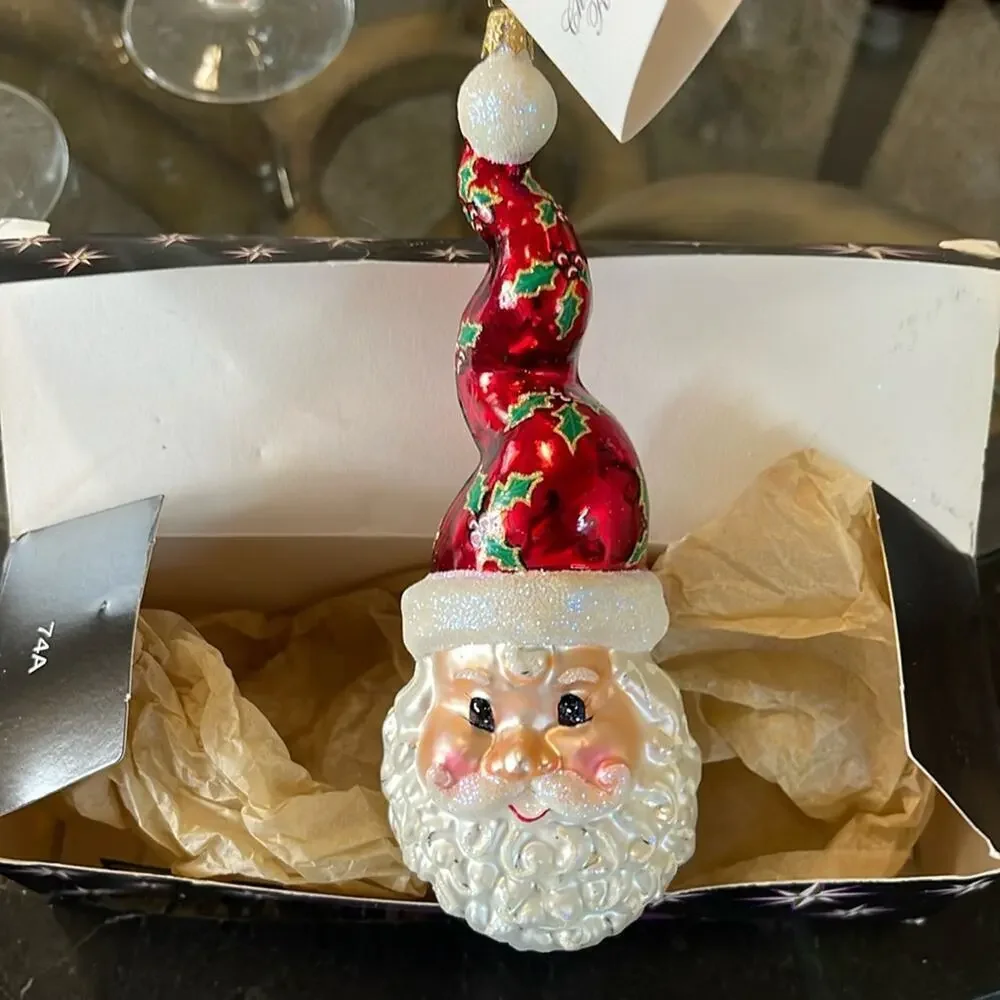 Holiday Christopher Radko — Holly Wiggle Nick Collectable 2002 mouth blown